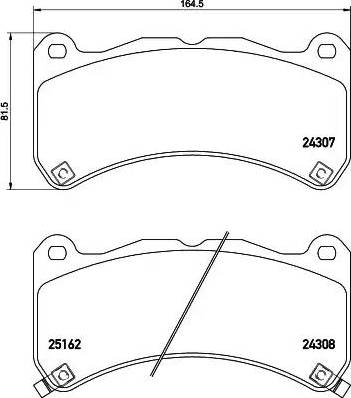 HELLA 8DB 355 015-471 - Bremžu uzliku kompl., Disku bremzes ps1.lv