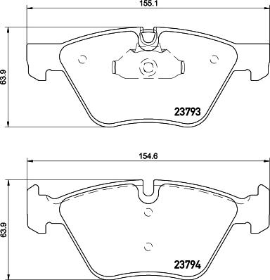 HELLA 8DB 355 015-031 - Bremžu uzliku kompl., Disku bremzes ps1.lv