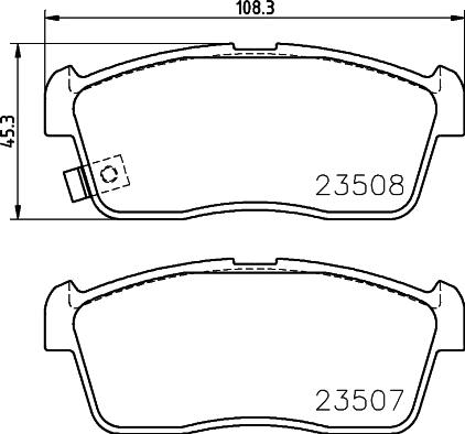 HELLA 8DB 355 015-071 - Bremžu uzliku kompl., Disku bremzes ps1.lv