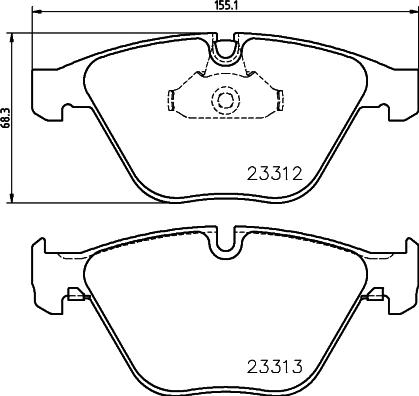 HELLA 8DB 355 015-391 - Bremžu uzliku kompl., Disku bremzes ps1.lv