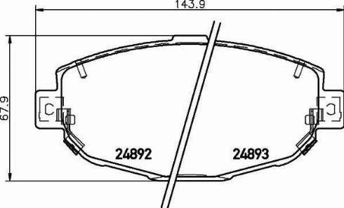 HELLA 8DB 355 015-341 - Bremžu uzliku kompl., Disku bremzes ps1.lv