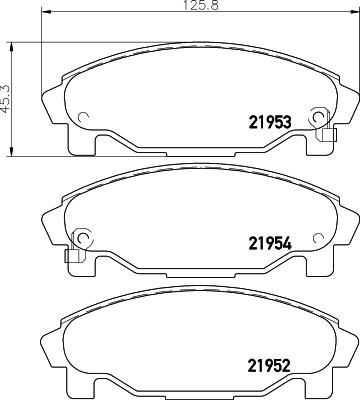 HELLA 8DB 355 016-991 - Bremžu uzliku kompl., Disku bremzes ps1.lv