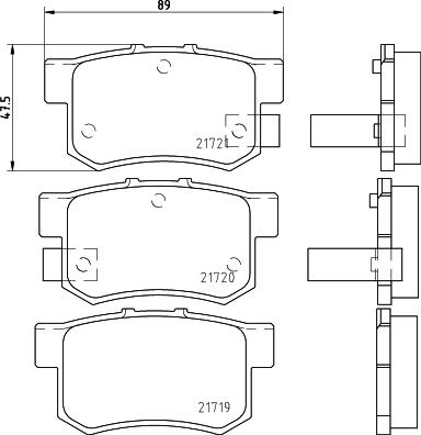 HELLA 8DB 355 016-451 - Bremžu uzliku kompl., Disku bremzes ps1.lv