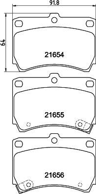 HELLA 8DB 355 016-431 - Bremžu uzliku kompl., Disku bremzes ps1.lv