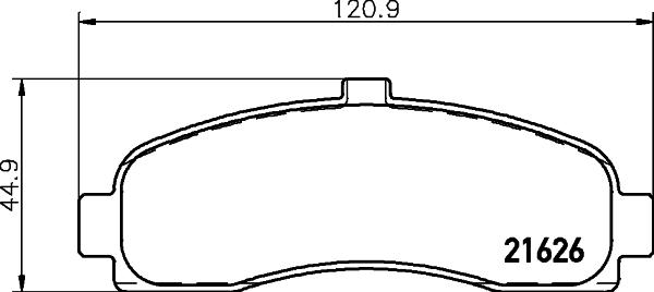 HELLA 8DB 355 016-501 - Bremžu uzliku kompl., Disku bremzes ps1.lv