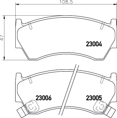 HELLA 8DB 355 016-661 - Bremžu uzliku kompl., Disku bremzes ps1.lv