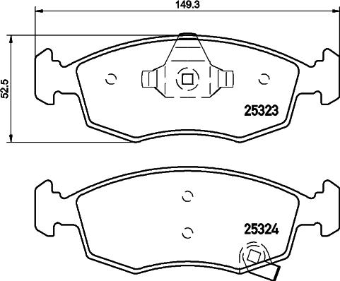 HELLA 8DB 355 016-231 - Bremžu uzliku kompl., Disku bremzes ps1.lv