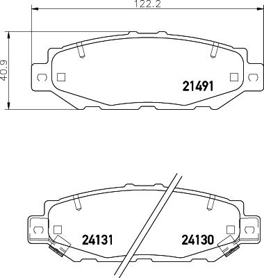 HELLA 8DB 355 016-751 - Bremžu uzliku kompl., Disku bremzes ps1.lv