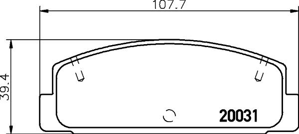 HELLA 8DB 355 026-731 - Bremžu uzliku kompl., Disku bremzes ps1.lv