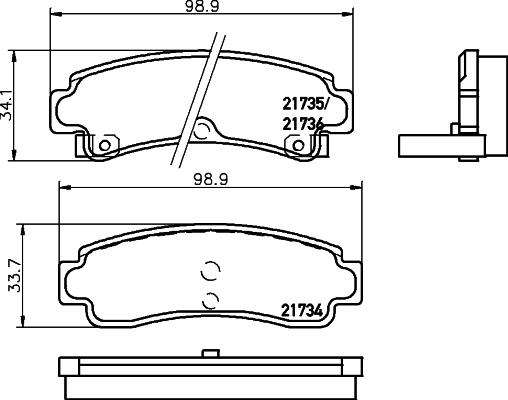 HELLA 8DB 355 016-731 - Bremžu uzliku kompl., Disku bremzes ps1.lv