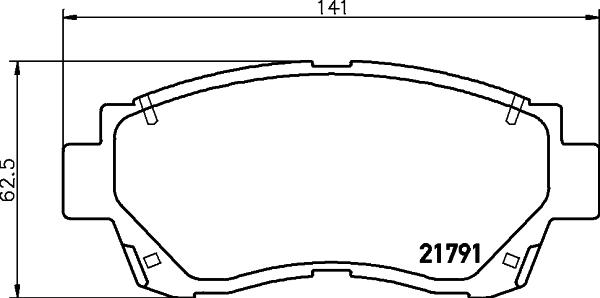 HELLA 8DB 355 016-771 - Bremžu uzliku kompl., Disku bremzes ps1.lv