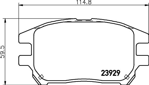 HELLA 8DB 355 010-441 - Bremžu uzliku kompl., Disku bremzes ps1.lv