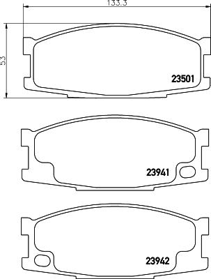 HELLA 8DB 355 010-561 - Bremžu uzliku kompl., Disku bremzes ps1.lv