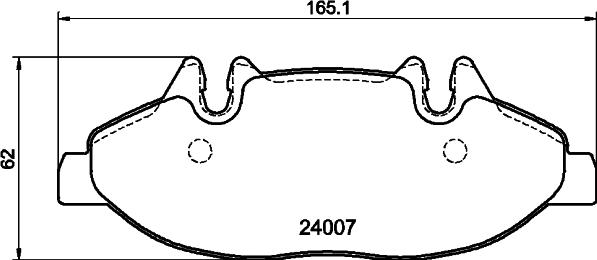 HELLA 8DB 355 010-651 - Bremžu uzliku kompl., Disku bremzes ps1.lv