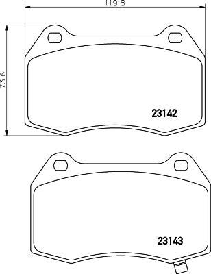 HELLA 8DB 355 010-681 - Bremžu uzliku kompl., Disku bremzes ps1.lv