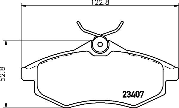 HELLA 8DB 355 010-161 - Bremžu uzliku kompl., Disku bremzes ps1.lv