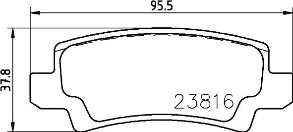 HELLA 8DB 355 010-841 - Bremžu uzliku kompl., Disku bremzes ps1.lv