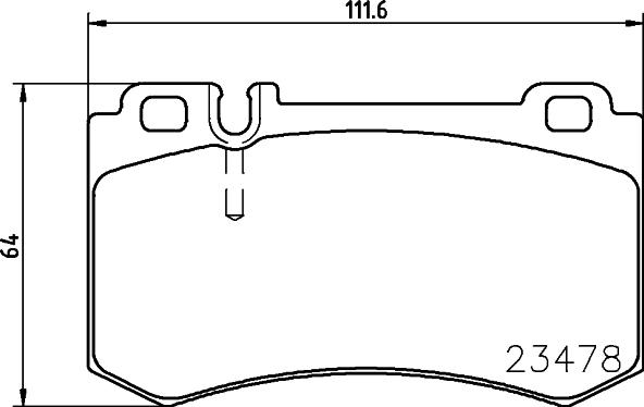 HELLA 8DB 355 010-291 - Bremžu uzliku kompl., Disku bremzes ps1.lv