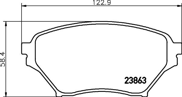 HELLA 8DB 355 010-261 - Bremžu uzliku kompl., Disku bremzes ps1.lv