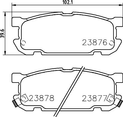 HELLA 8DB 355 010-271 - Bremžu uzliku kompl., Disku bremzes ps1.lv