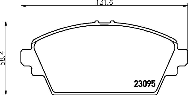 HELLA 8DB 355 011-951 - Bremžu uzliku kompl., Disku bremzes ps1.lv