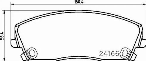 HELLA 8DB 355 011-901 - Bremžu uzliku kompl., Disku bremzes ps1.lv