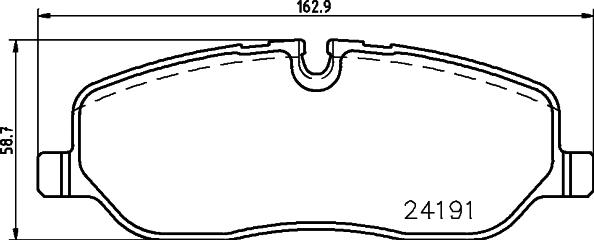 HELLA 8DB 355 011-971 - Bremžu uzliku kompl., Disku bremzes ps1.lv