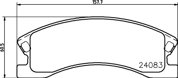 HELLA 8DB 355 011-541 - Bremžu uzliku kompl., Disku bremzes ps1.lv