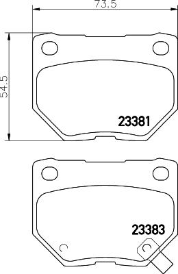 HELLA 8DB 355 011-601 - Bremžu uzliku kompl., Disku bremzes ps1.lv