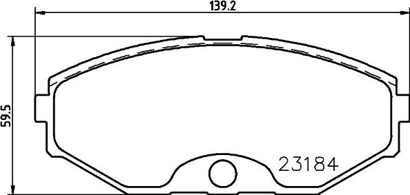 HELLA 8DB 355 011-631 - Bremžu uzliku kompl., Disku bremzes ps1.lv