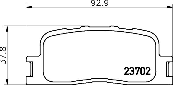 HELLA 8DB 355 011-001 - Bremžu uzliku kompl., Disku bremzes ps1.lv