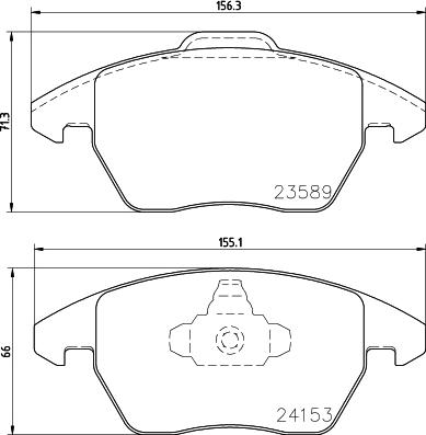 HELLA 8DB 355 011-811 - Bremžu uzliku kompl., Disku bremzes ps1.lv