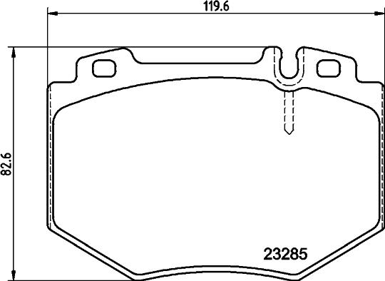 HELLA 8DB 355 011-831 - Bremžu uzliku kompl., Disku bremzes ps1.lv