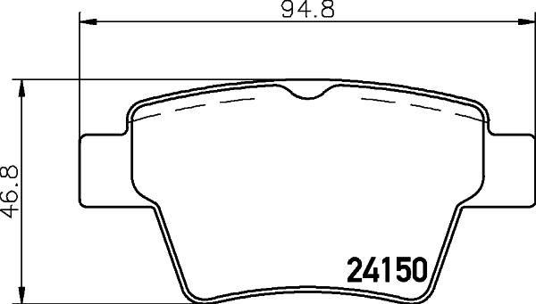 HELLA 8DB 355 011-821 - Bremžu uzliku kompl., Disku bremzes ps1.lv