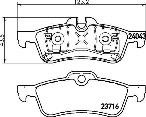 HELLA 8DB 355 011-351 - Bremžu uzliku kompl., Disku bremzes ps1.lv