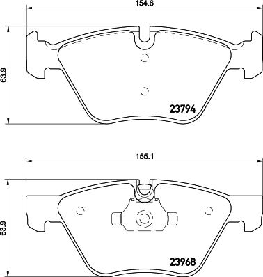 HELLA 8DB 355 011-321 - Bremžu uzliku kompl., Disku bremzes ps1.lv