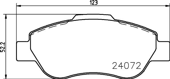 HELLA 8DB 355 011-241 - Bremžu uzliku kompl., Disku bremzes ps1.lv