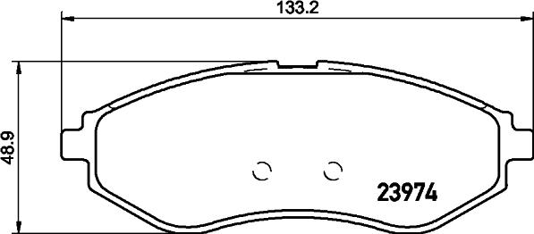 HELLA 8DB 355 011-251 - Bremžu uzliku kompl., Disku bremzes ps1.lv