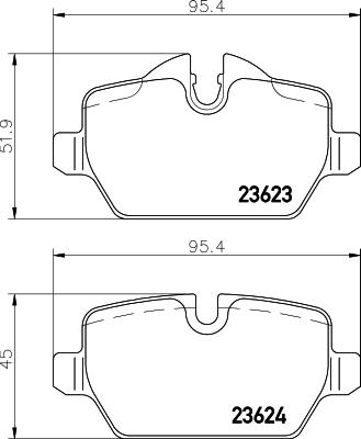 HELLA 8DB 355 011-271 - Bremžu uzliku kompl., Disku bremzes ps1.lv