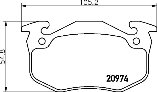 HELLA 8DB 355 018-951 - Bremžu uzliku kompl., Disku bremzes ps1.lv