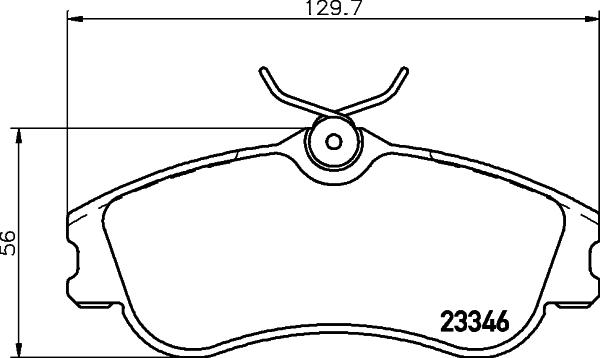 HELLA 8DB 355 018-541 - Bremžu uzliku kompl., Disku bremzes ps1.lv