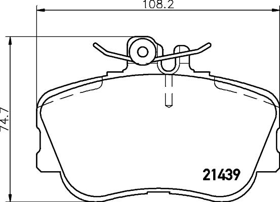 HELLA 8DB 355 018-041 - Bremžu uzliku kompl., Disku bremzes ps1.lv