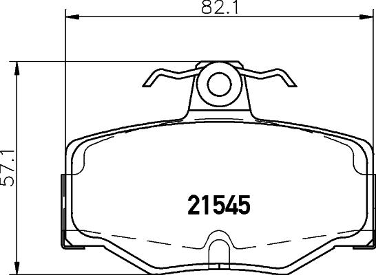 HELLA 8DB 355 018-021 - Bremžu uzliku kompl., Disku bremzes ps1.lv