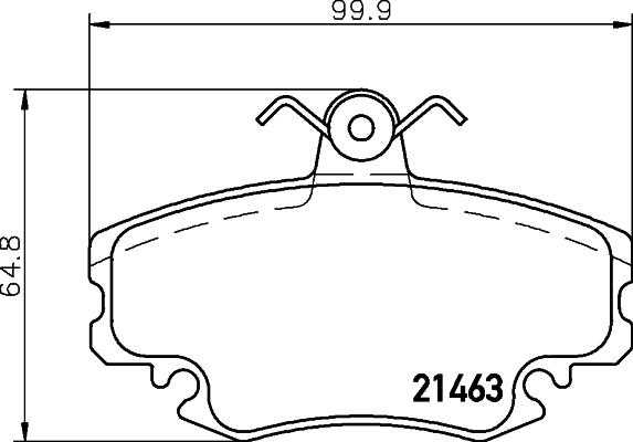 HELLA 8DB 355 018-131 - Bremžu uzliku kompl., Disku bremzes ps1.lv