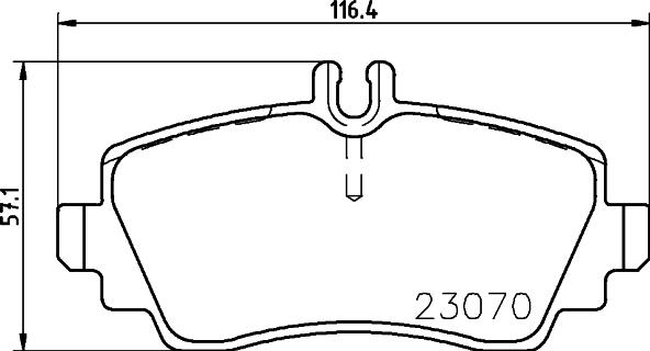 HELLA 8DB 355 018-311 - Bremžu uzliku kompl., Disku bremzes ps1.lv