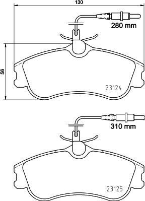 HELLA 8DB 355 018-261 - Bremžu uzliku kompl., Disku bremzes ps1.lv