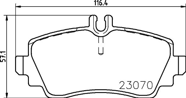 HELLA 8DB 355 018-281 - Bremžu uzliku kompl., Disku bremzes ps1.lv