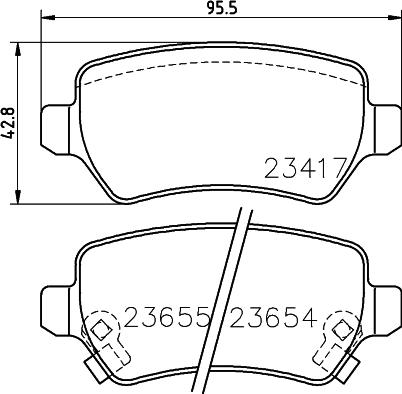 HELLA 8DB 355 018-781 - Bremžu uzliku kompl., Disku bremzes ps1.lv