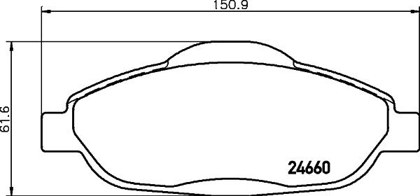 HELLA 8DB 355 013-911 - Bremžu uzliku kompl., Disku bremzes ps1.lv