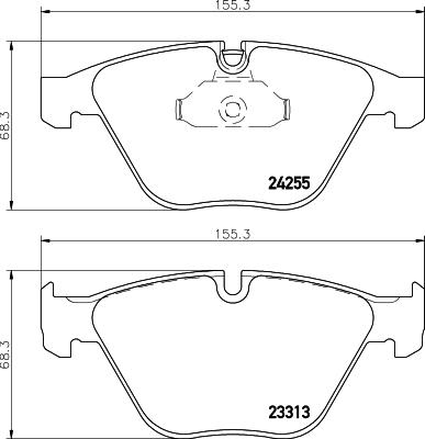 HELLA 8DB 355 013-931 - Bremžu uzliku kompl., Disku bremzes ps1.lv